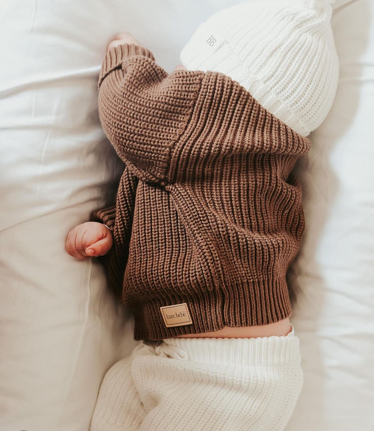 Chocolate Chunky Knit Jumper