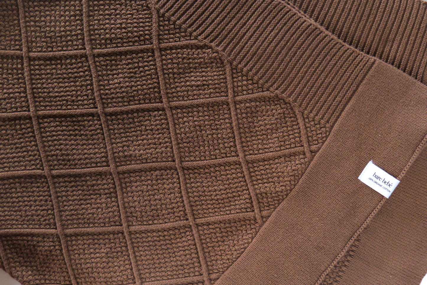Blanket - Chocolate Knit