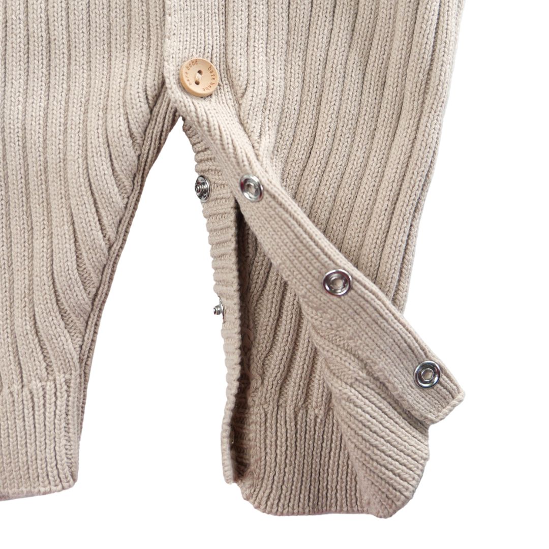 Earthy Nude Ribbed Romper