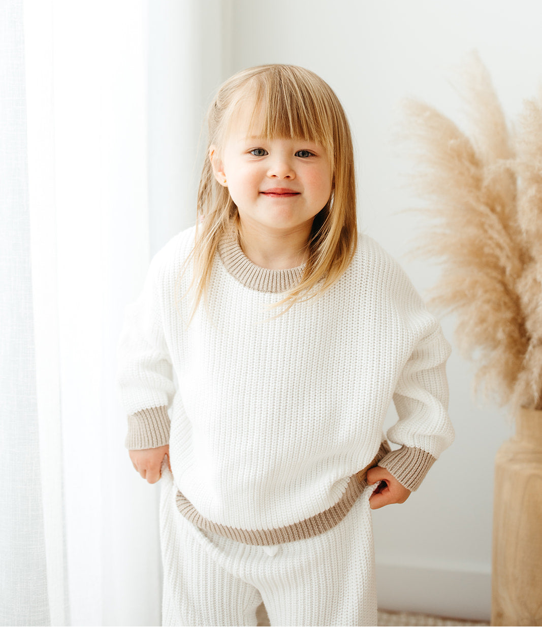 Daisy White Chunky Knit Jumper