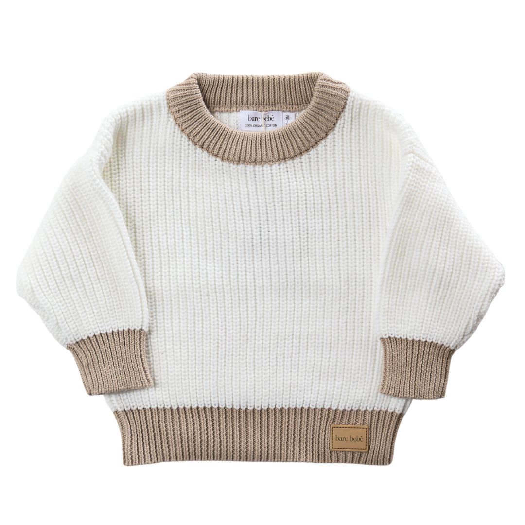 Daisy White Chunky Knit Jumper